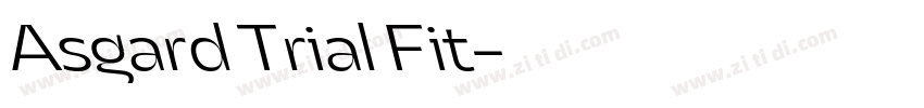 Asgard Trial Fit字体转换